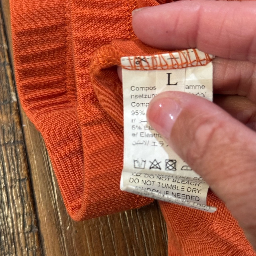 A Classy Chic Boutique Orange Short Sleeve Pajama Set - Picture 8 of 13